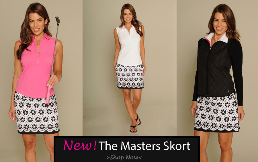 Golftini Skorts are back in stock! Pink Golf Tees