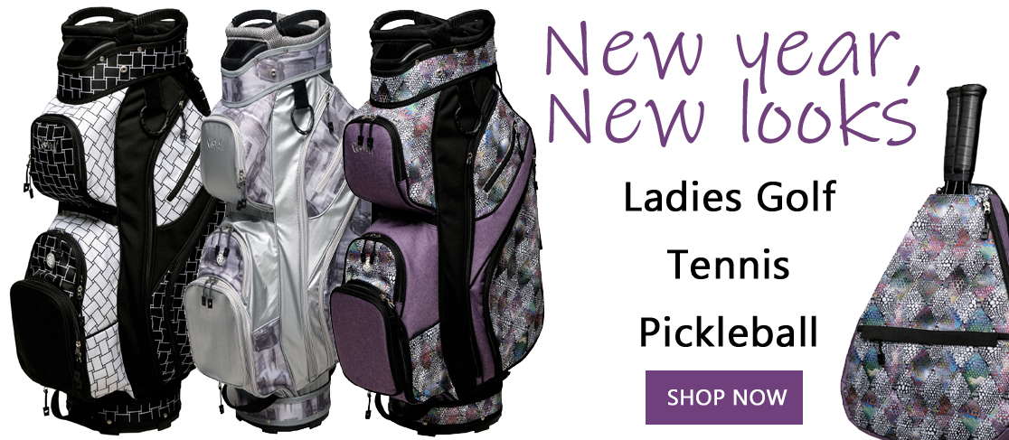New ladies golf, tennis & pickleball bags and accessories from Glove It