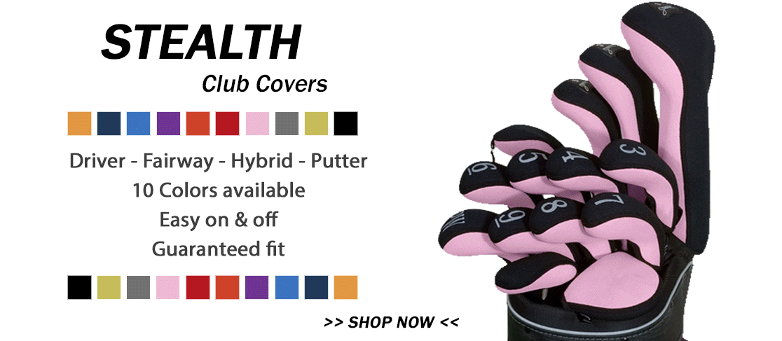 Stealth Ladies Golf Headcovers - 10 Colors Available - Driver, Fairway Wood, Hybrid and Putter Covers